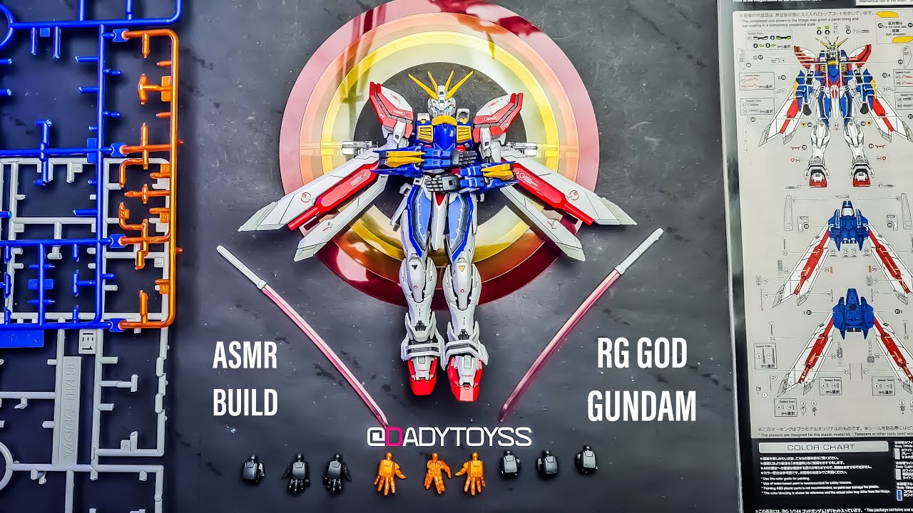 BUILD Gundam | RG GOD GUNDAM | BEAT BUILD | ASMR |DADYTOYSS