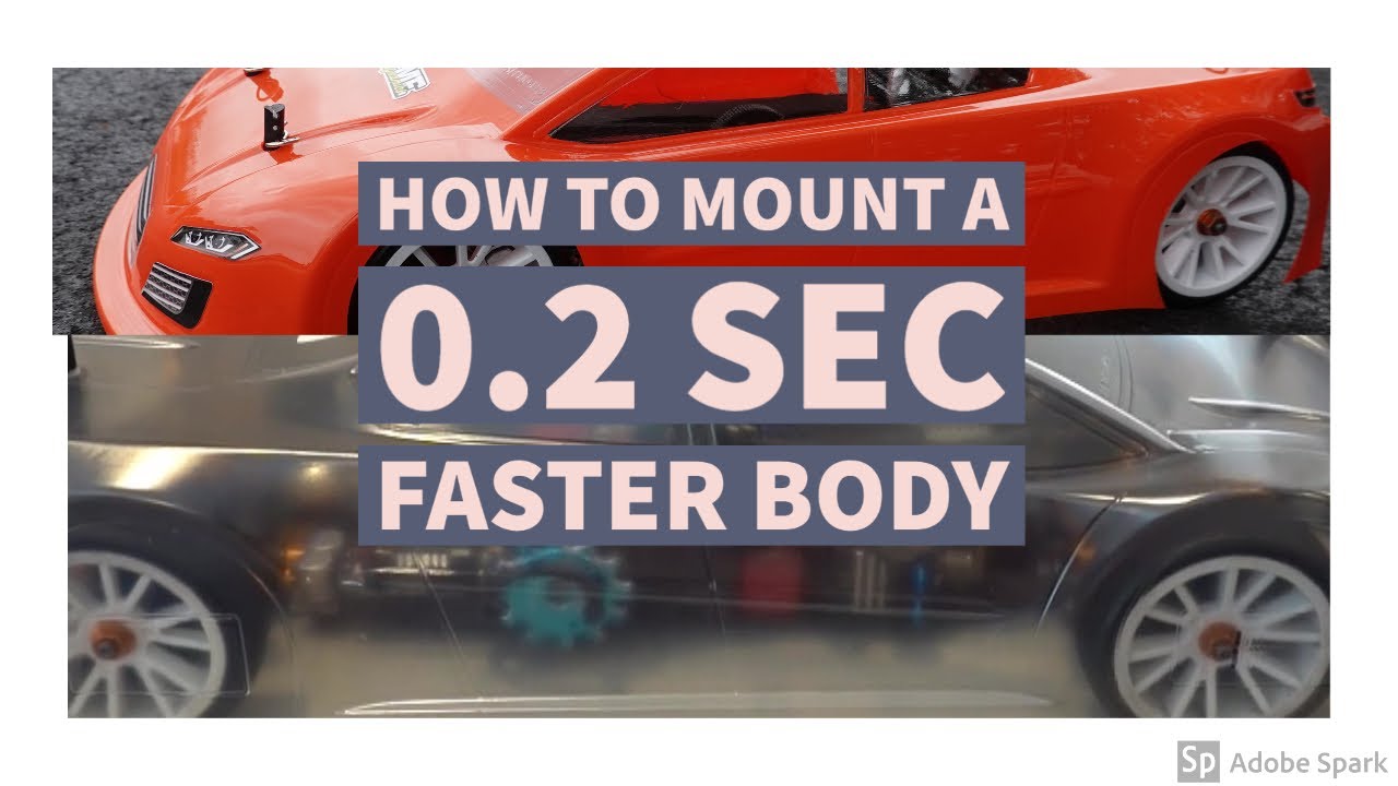 How to Mount a 0.2 sec faster RC On Road body