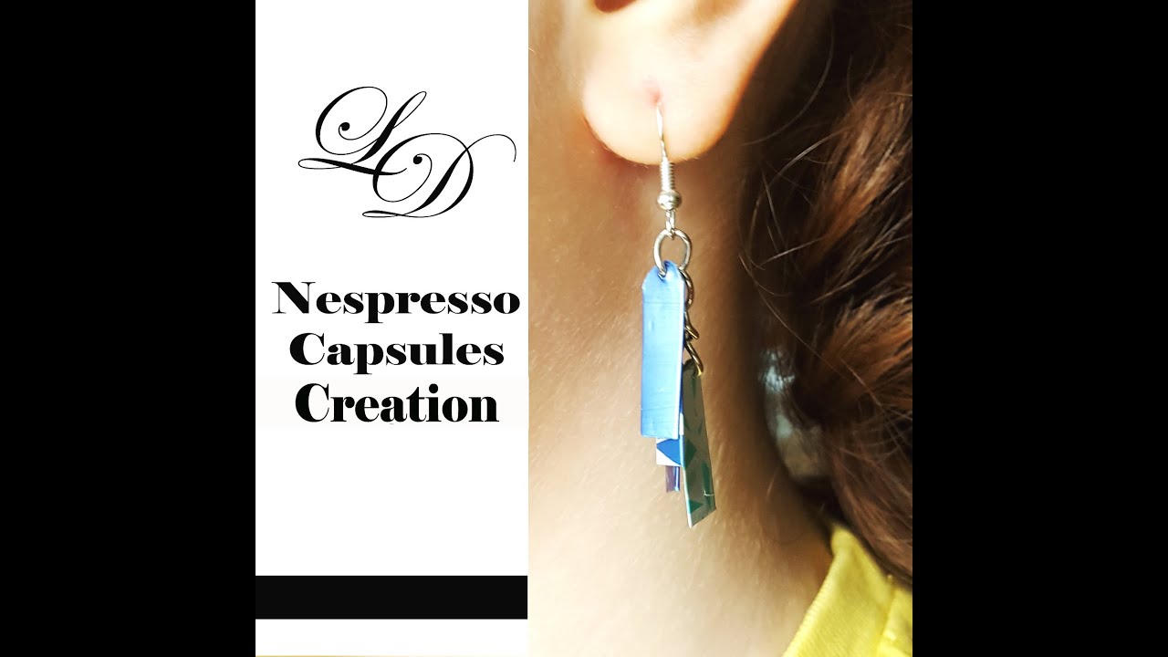 How to Recycle Nespresso Capsules- Easy DIY Craft Coffee Pod Earrings- Recycling Jewelry- Zero Waste