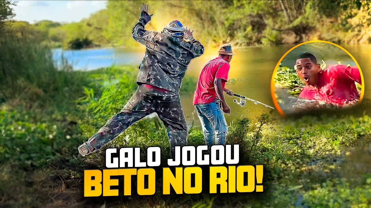 GALO CEGO JOGOU BETO TIZIU DENTRO DO RIO 😱🤣 | BETO TIZIU