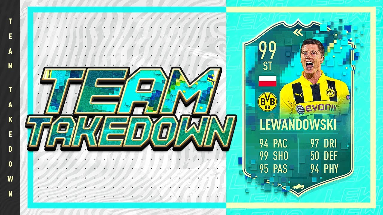 AN ABSOLUTE FIESTA!!! NOW THATS A LOT OF DAMAGE!!! FIFA 20 Team Takedown on Flasback Lewandowski
