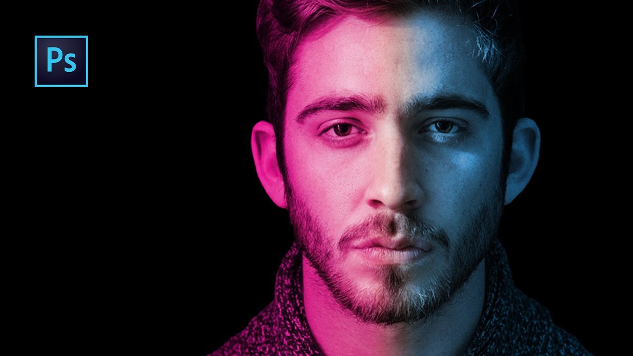 Portrait Dual Lighting Effect In Photoshop | Quick Technique for Dual Tone Effect