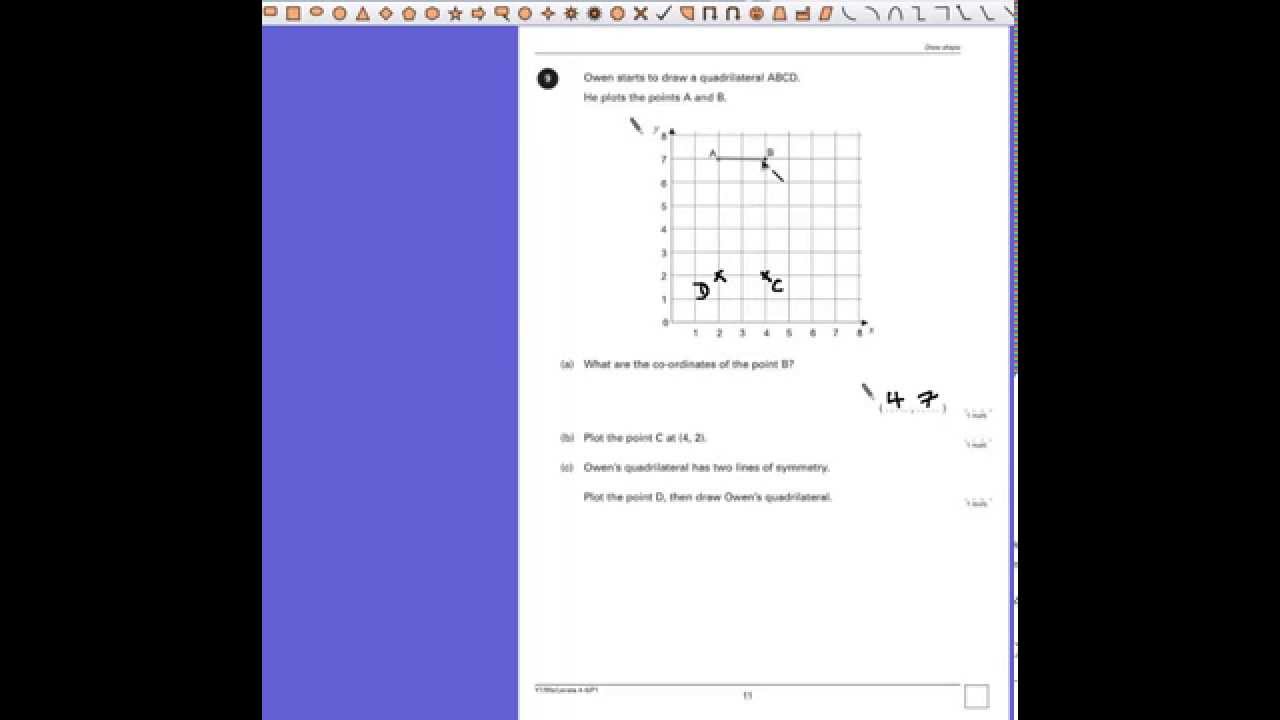 PGSMaths: KS3 4-6 P1 (Year 7) Q09 - Co-Ordinates