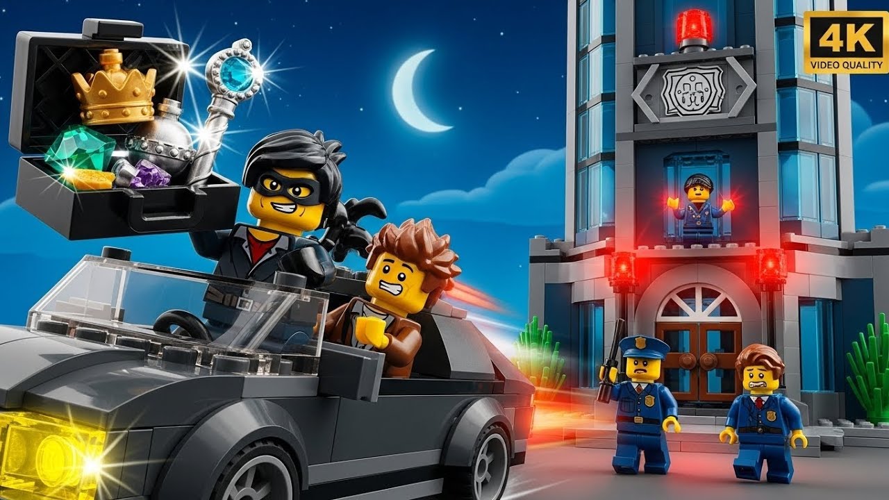 Stealing the Crown Jewels from the LEGO City Tower Vault! 👑💰🦹‍♂️
