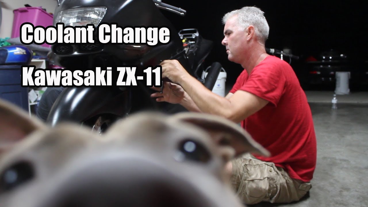 Kawasaki ZX11 Coolant Change Tutorial
