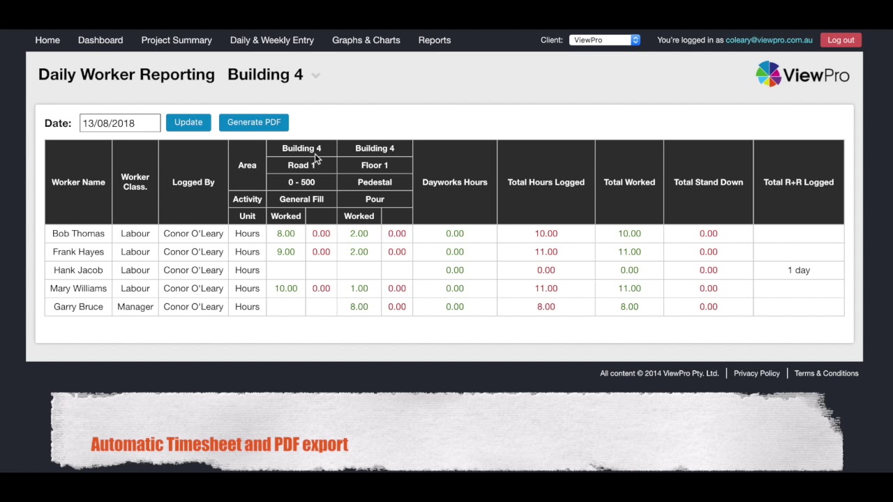 VewPro Productivity Demo