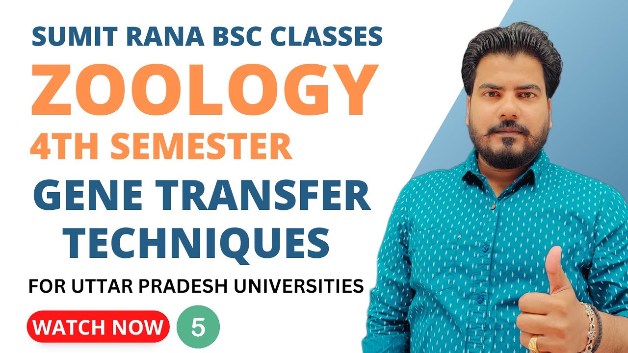 Gene Transfer Techniques Part-02 || 4th Semester Zoology || Sumit Rana Sir