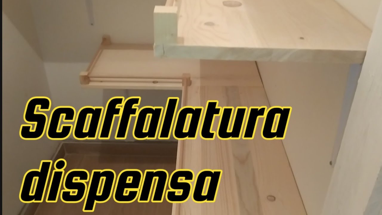 Realizzazione scaffalatura in abete