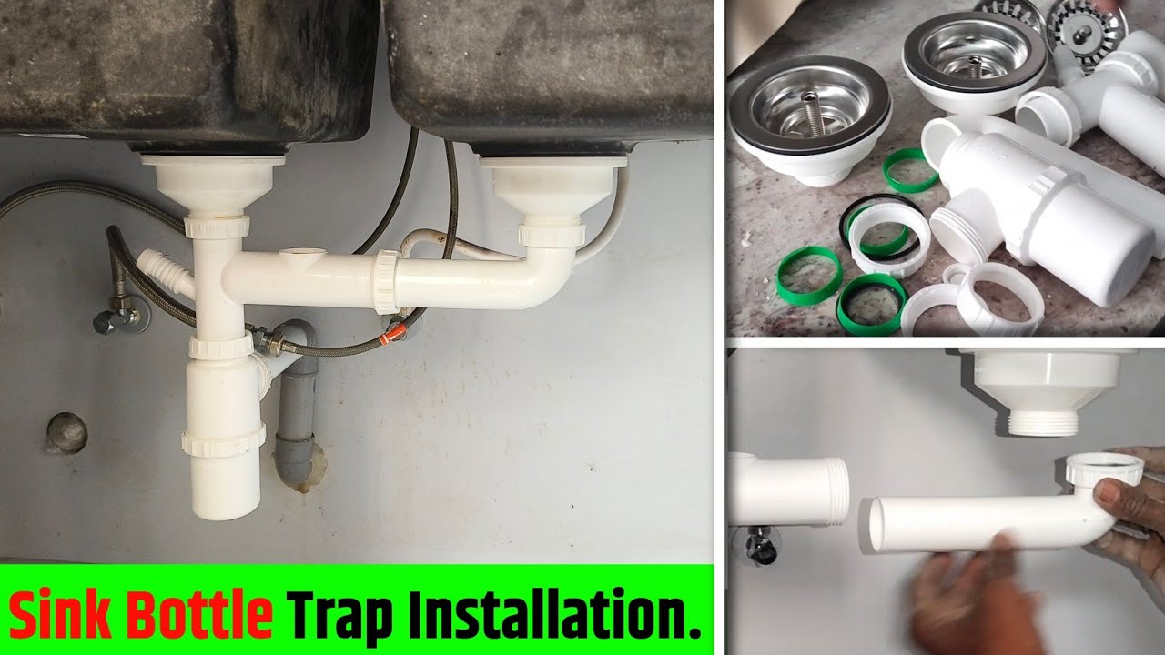 How To Install Sink Bottle Trap In Kitchen || PVC Bottle Trap || Jitendra Gupta Plumber