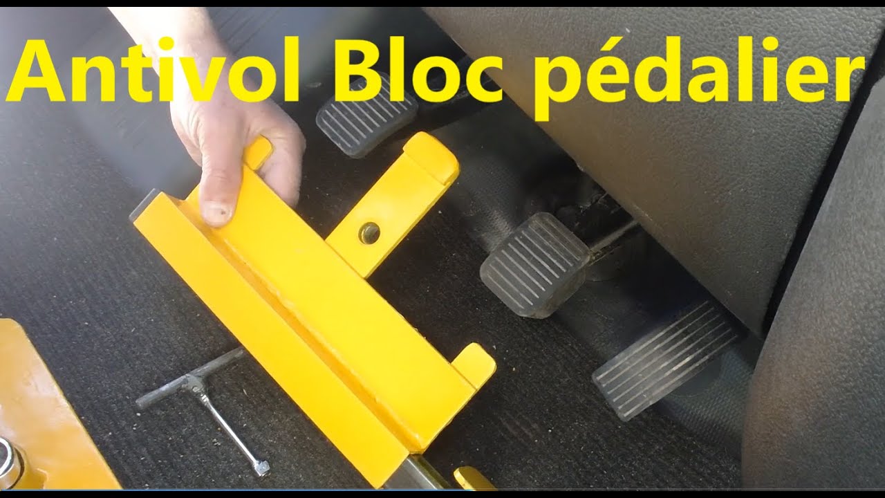 Antivol bloc pédales acier