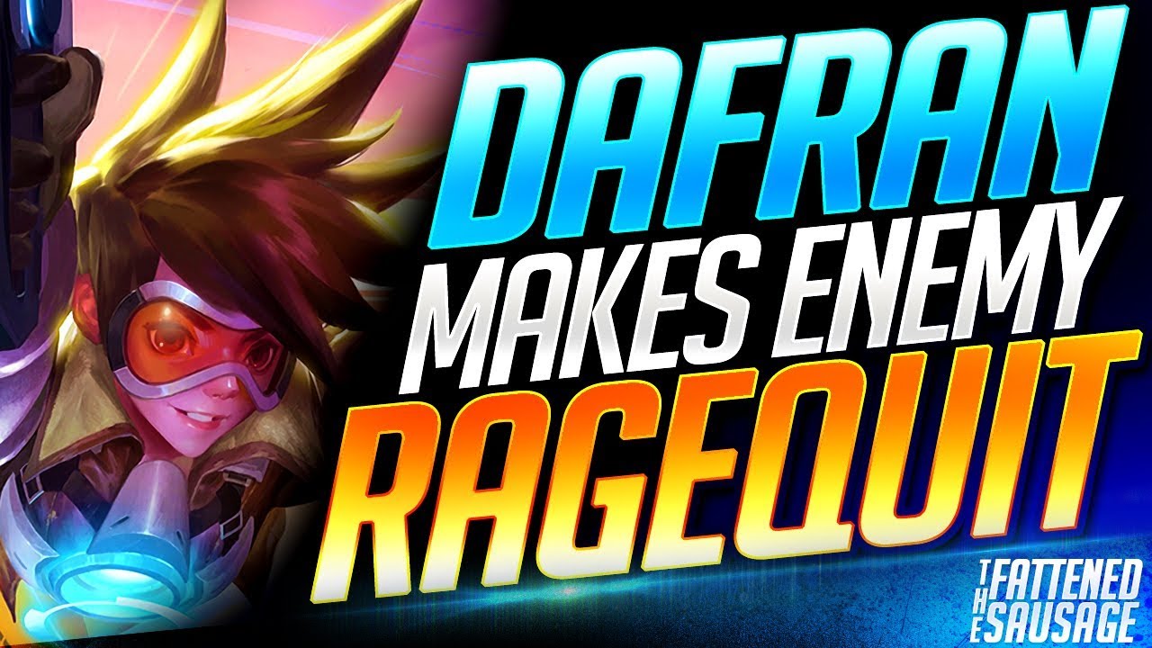 Dafran WRECKS Enemy Team So Bad THEY RAGEQUIT! | Overwatch