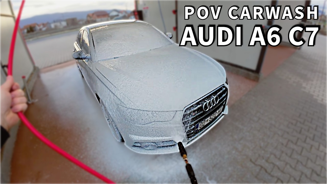 Satisfying POV Audi A6 Carwash