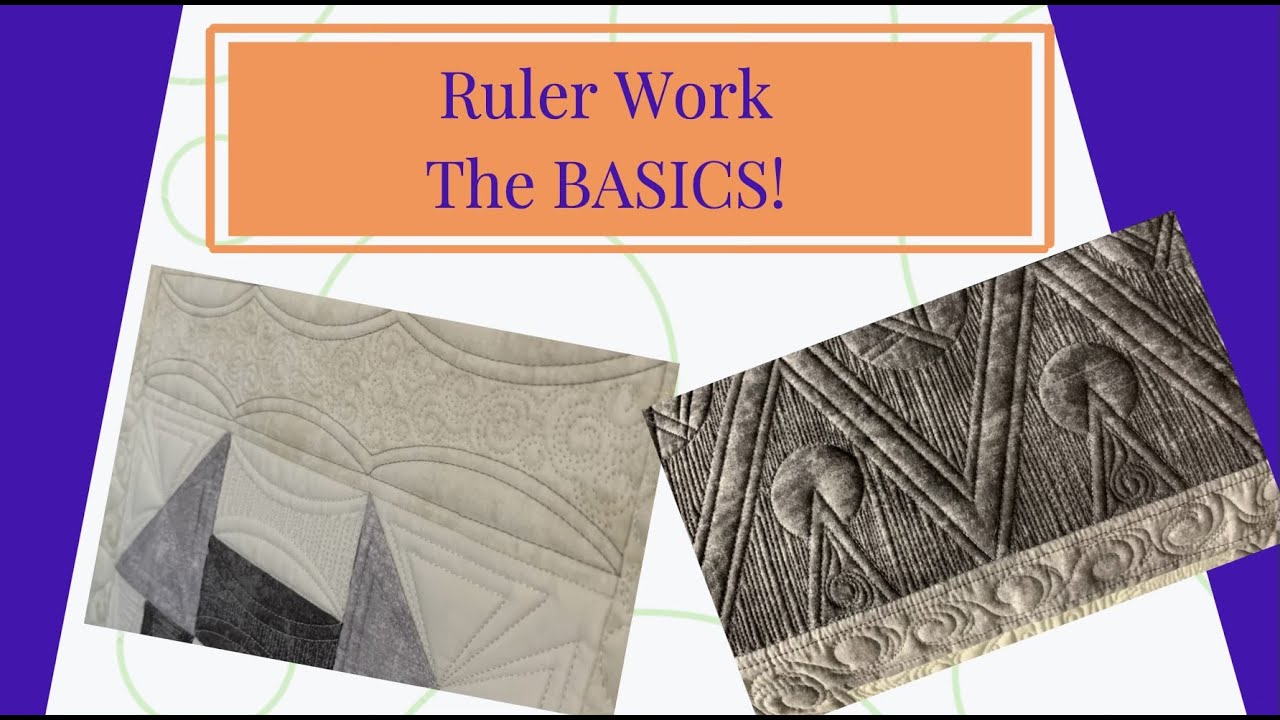 Let's Talk Longarm Quilting  - The BASICS of Ruler Work