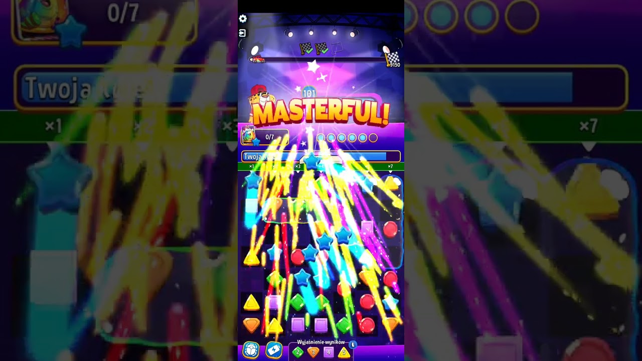 Score rally crazy columns 9150 / hard / solo quest / match masters 