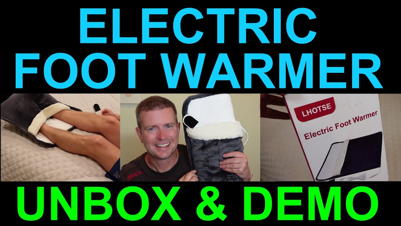 Electric Foot Warmer Unboxing and Demo Lhotse Brand Adjustable Temp for Hands and Feet