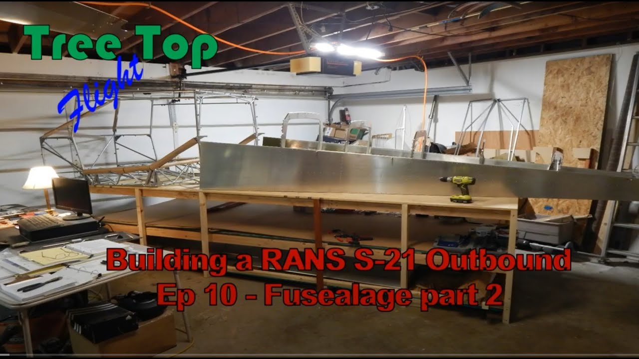 Building a RANS S21 Outbound.  Ep 10 -Fuselage/tailcone 2