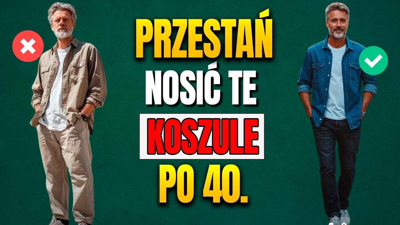Top 5 koszul, kt&oacute;re każdy mężczyzna po 40. roku życia musi mieć! | Moda męska 40+