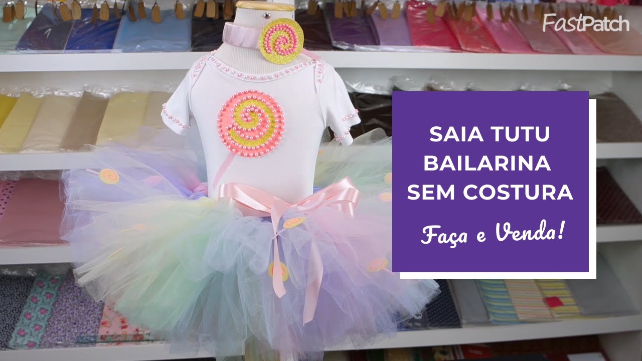 COMO FAZER SAIA DE TULE SEM COSTURA | DIY