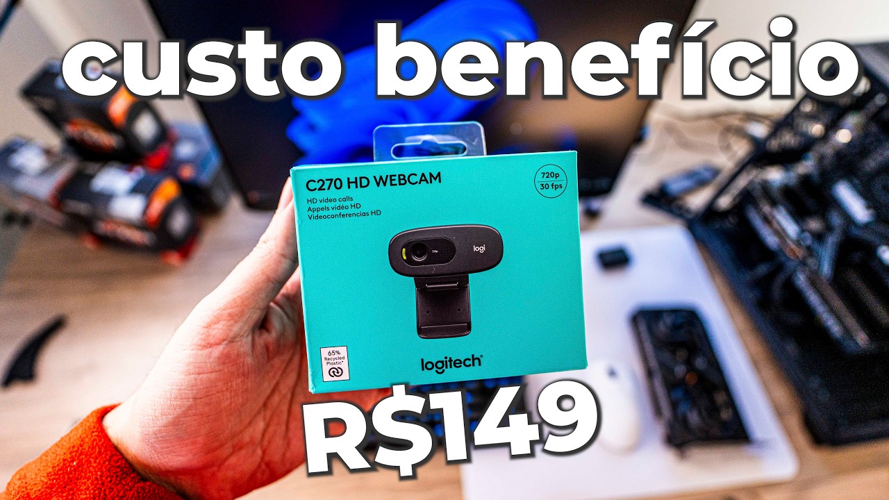 comprei a Melhor Webcam BOA e BARATA - Logitech C270