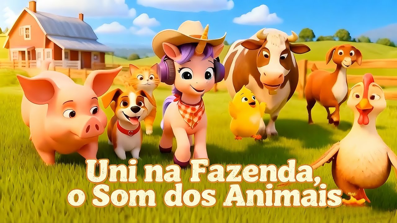 UniEncanta - Uni na Fazenda, o Som dos Animais | Canal Infantil | Musiquinhas | Música Educativa