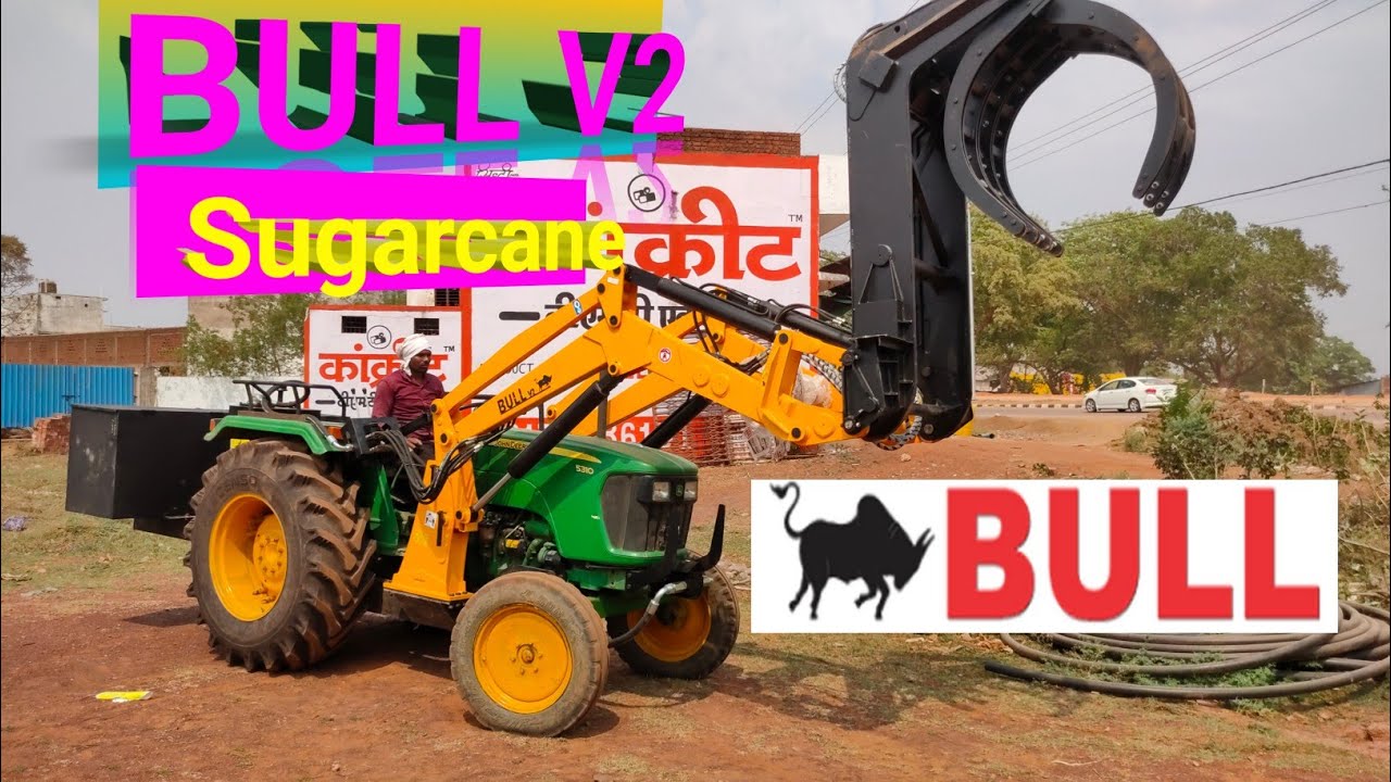 John Deere 5310 BULL Sugarcane Loader||BULL Sugarcane Loader Price||#vedkumar123
