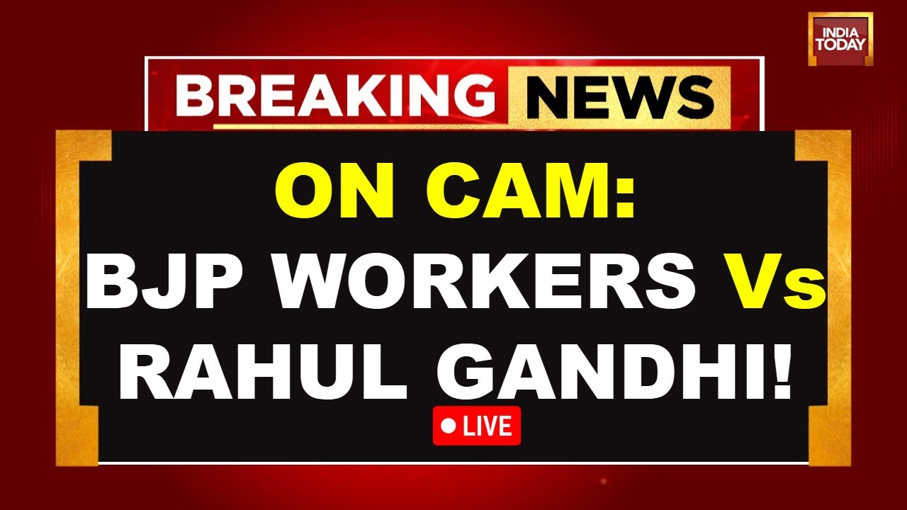 Rahul Gandhi Vs BJP Workers LIVE: BJP Workers Block Rahul's Convoy In Raebareli | RaGa's Rally LIVE