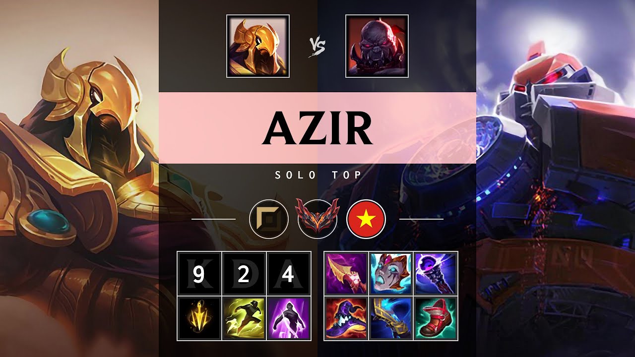 Azir Top vs Sion - VN Grandmaster Patch 25.17