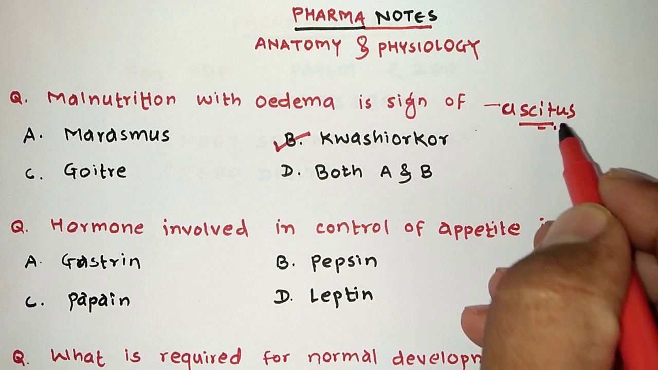 ANATOMY & PHYSIOLOGY MCQ'S | NUTRITION & RESPIRATORY SYSTEM | GENERAL SCIENCE | RRB EXAM | NEET/CET