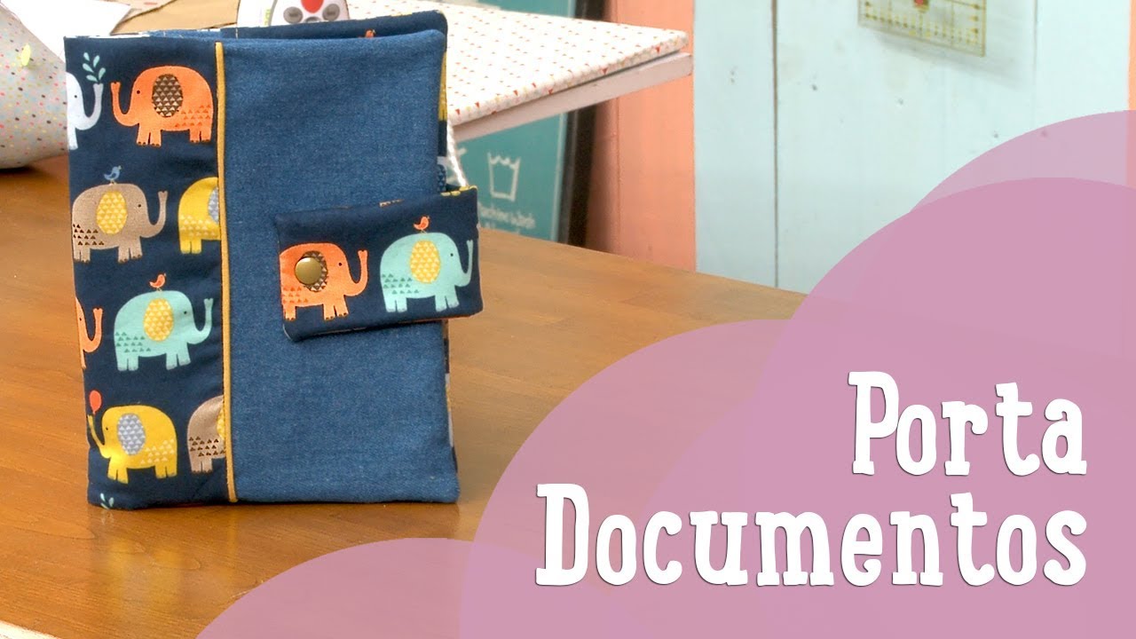 Porta documentos - Costura Comigo