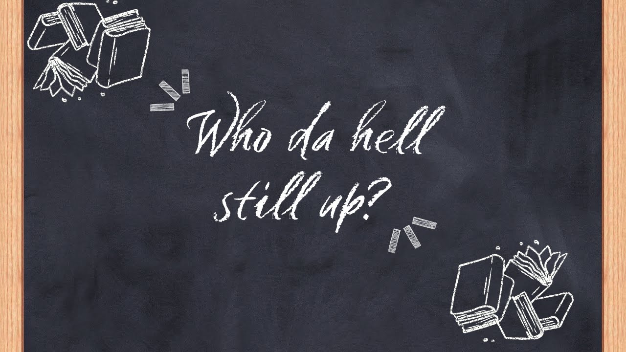 Who still up? Let's talk about it!
