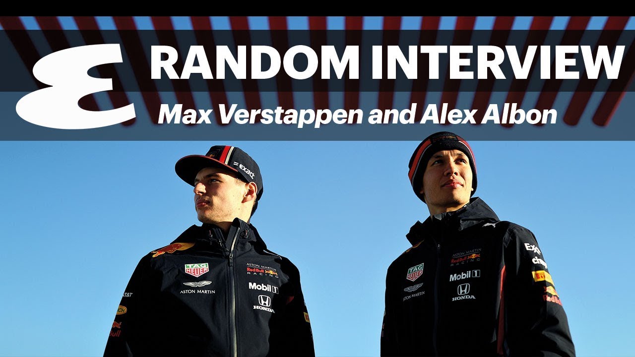 Max Verstappen and Alex Albon Random Interview