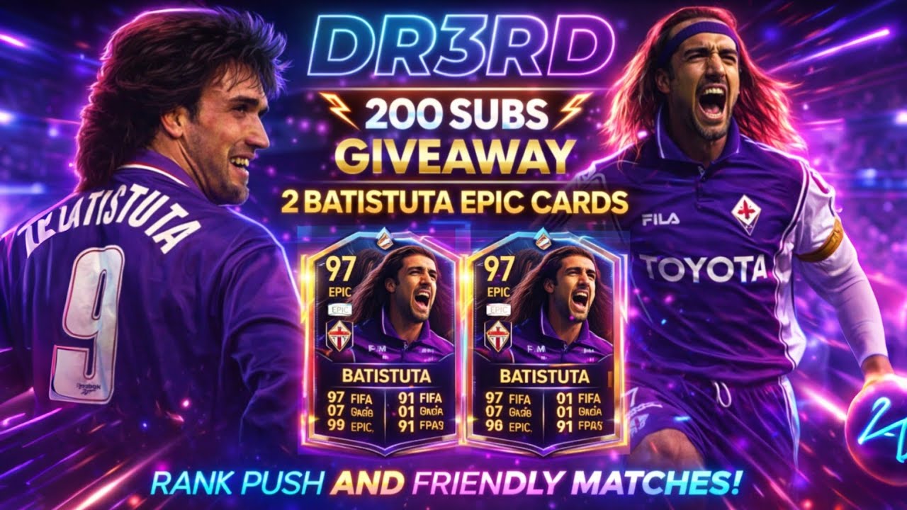 FREE BATISTUTA GIVEAWAY 🎁 | eFootball 2026 LIVE Rank Push + Friendly 🔴