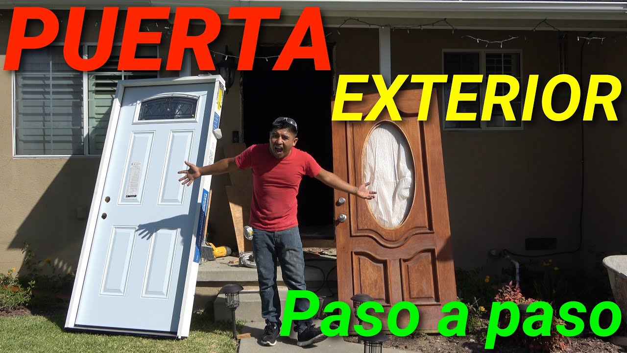 como cambiar puerta exterior paso a paso