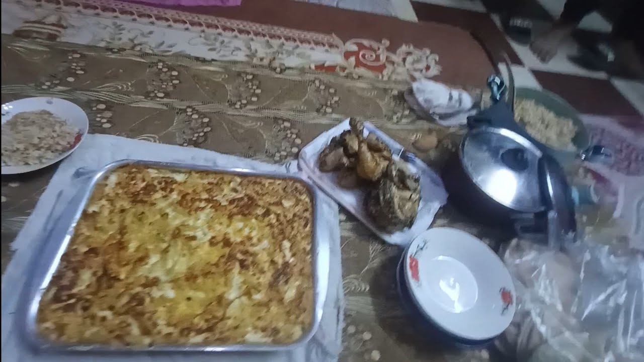 فطار أول يوم رمضان كريم 🌛وجتمعنا كلنا