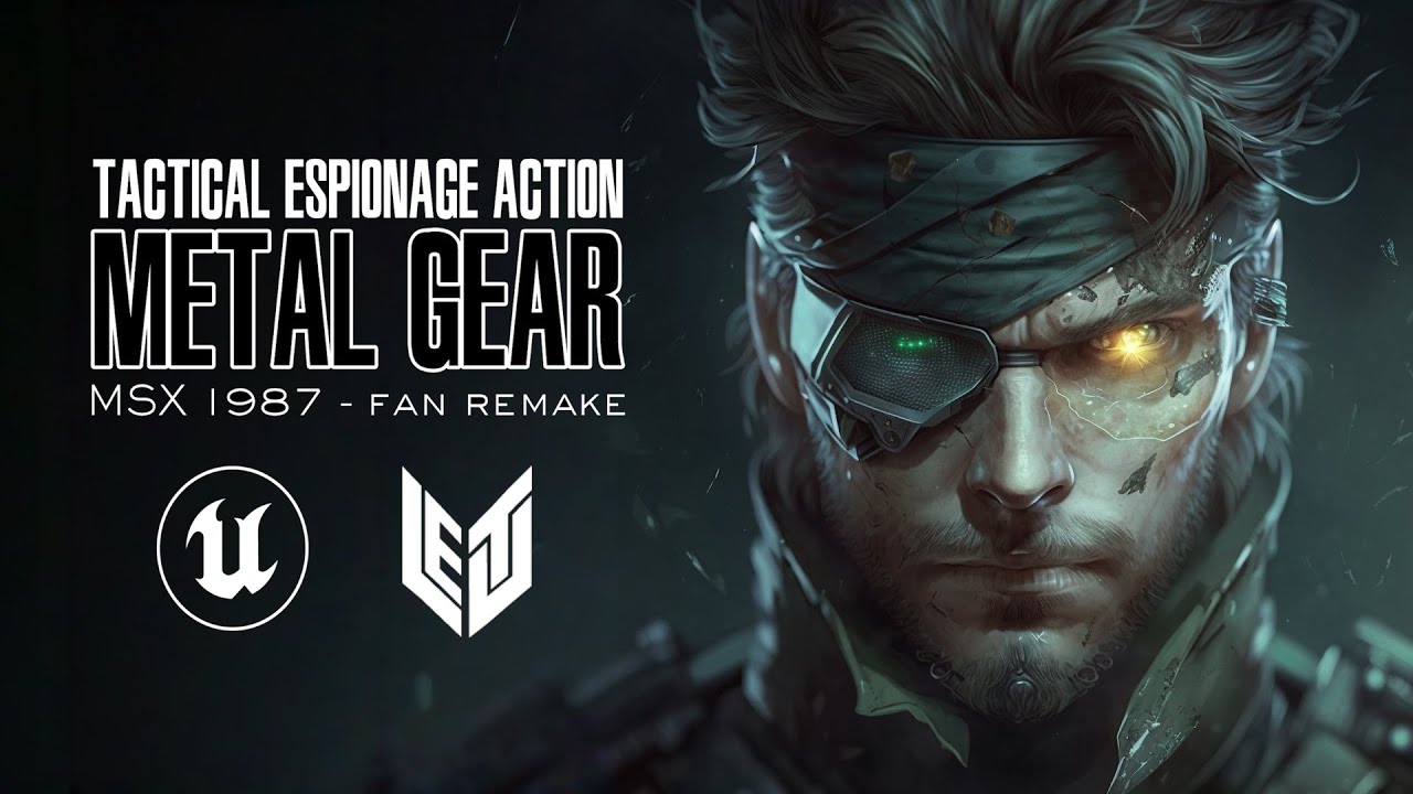 Metal Gear MSX 1987  - Fan Remake  - Unreal Engine - Tony Lattke