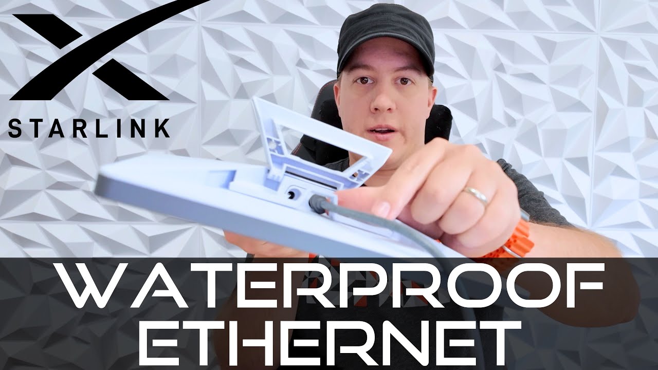 Как сделать Starlink Mini Ethernet водонепроницаемым с помощью официального водонепроницаемого ка...