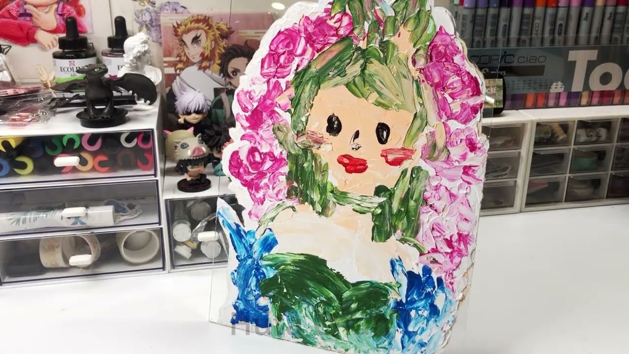 DAY 5 - Yueji Mingke on Glass Painting | 30 Days of Drawing Challenge