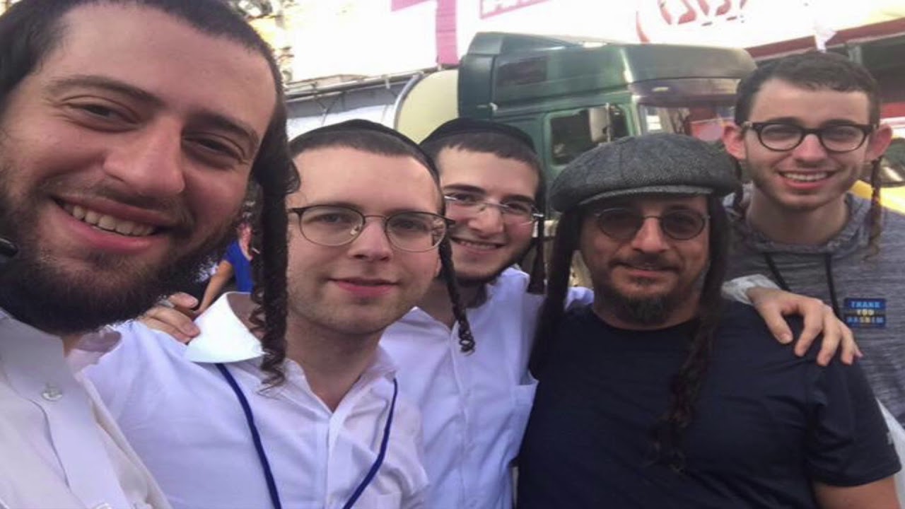 Rosh Hashanah in Uman 2017 with Beri Weber Pumpidisa Meilech Kohn Yoely Lebowitz and Yossi Shtendig