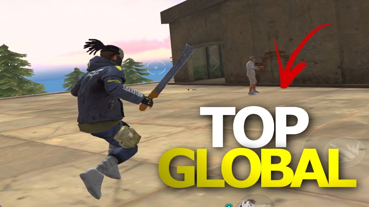 JOGUEI COM UM TOP GLOBAL - FREE FIRE BATTLEGROUNDS