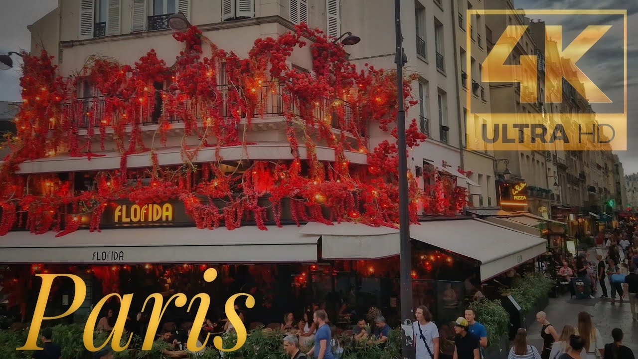 Walking in Paris - Evening Walk - September 2022 - 4K