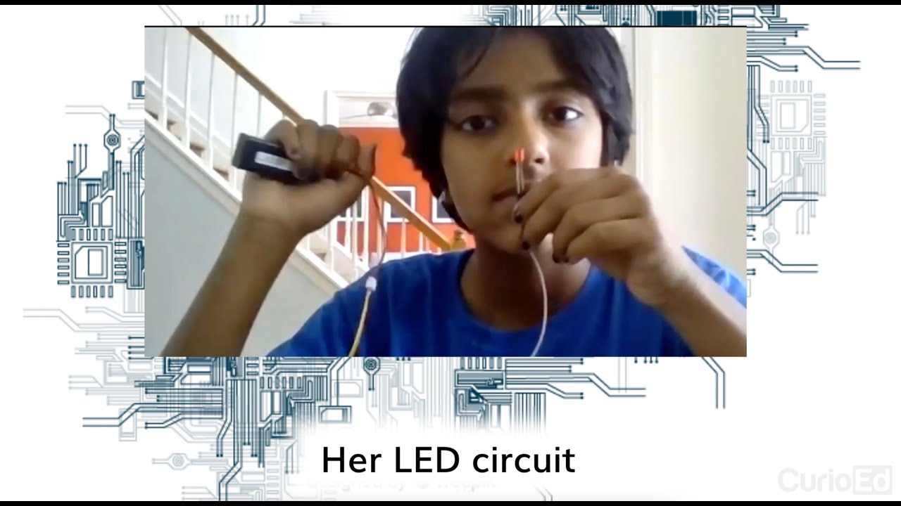 Pearl from Grade 5 made her own LED Circuit and LED Torch | Physics Project | CurioEd Champ