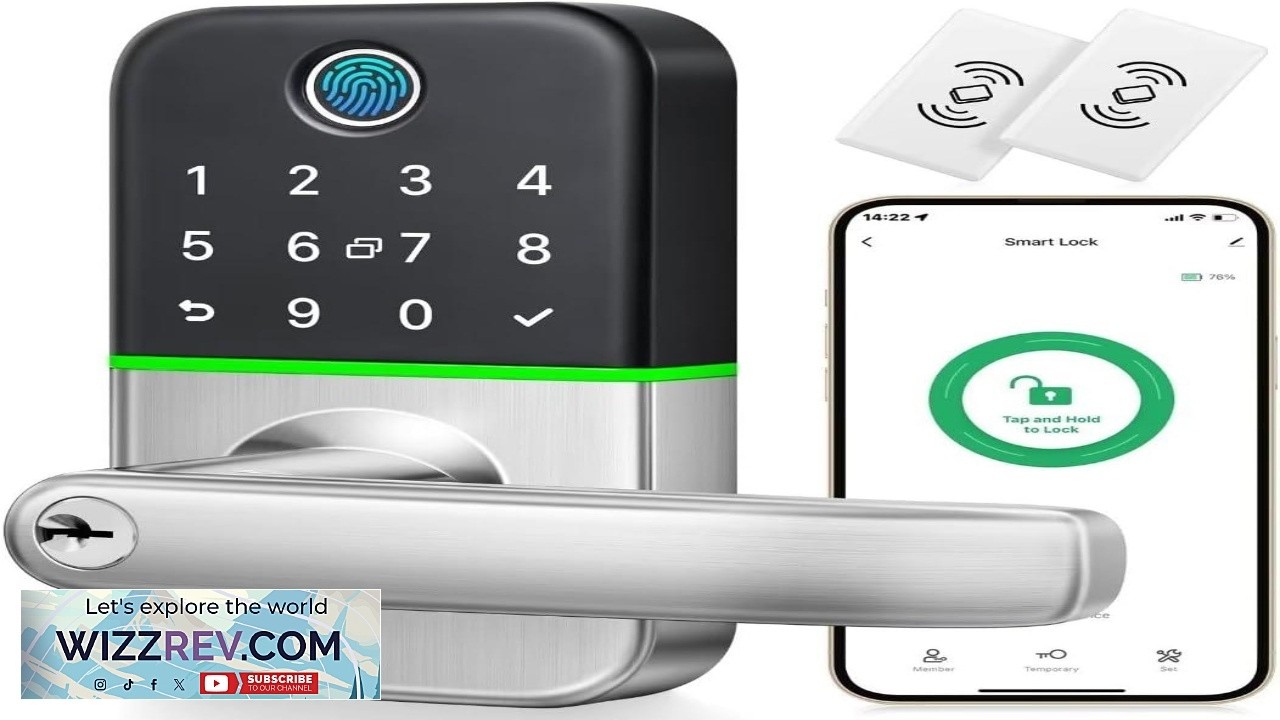 Keypad Smart Door Lock with Handle: Kucacci Keyless Entry Door Lock