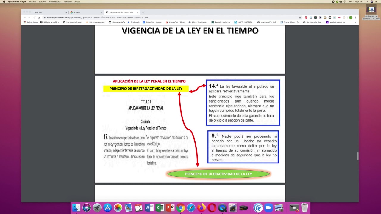 Vigencia de la Ley Penal en el tiempo Tema 2 Módulo 2 Penal General