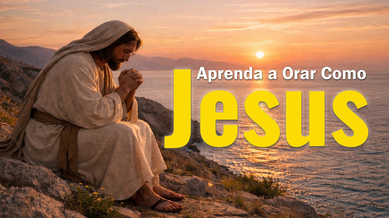 Jesus Orando no Monte ao Entardecer | Momento de Intimidade com Deus