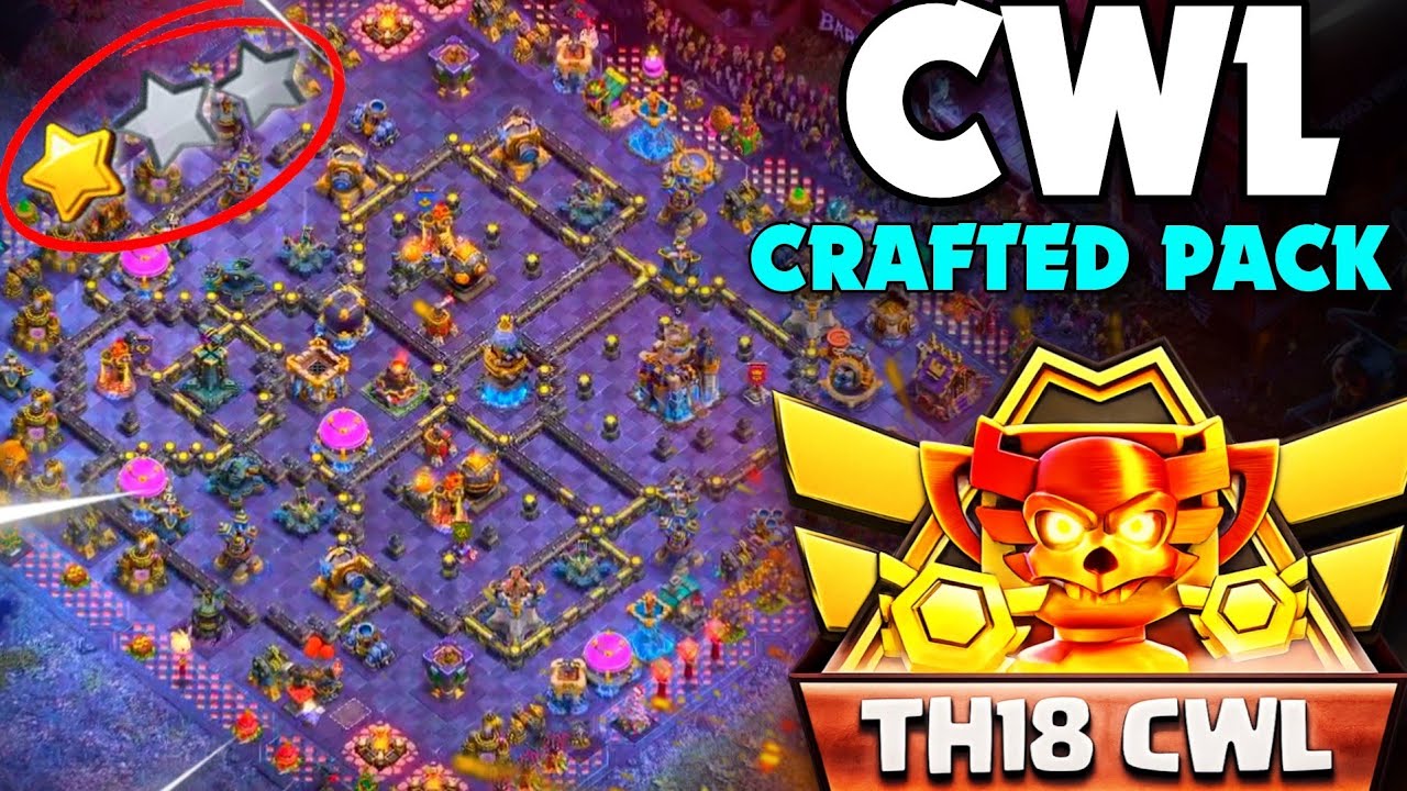 Townhall18 ( Lava Launcher ). update - exclusive Cwl War New Base with Link clash of clans 