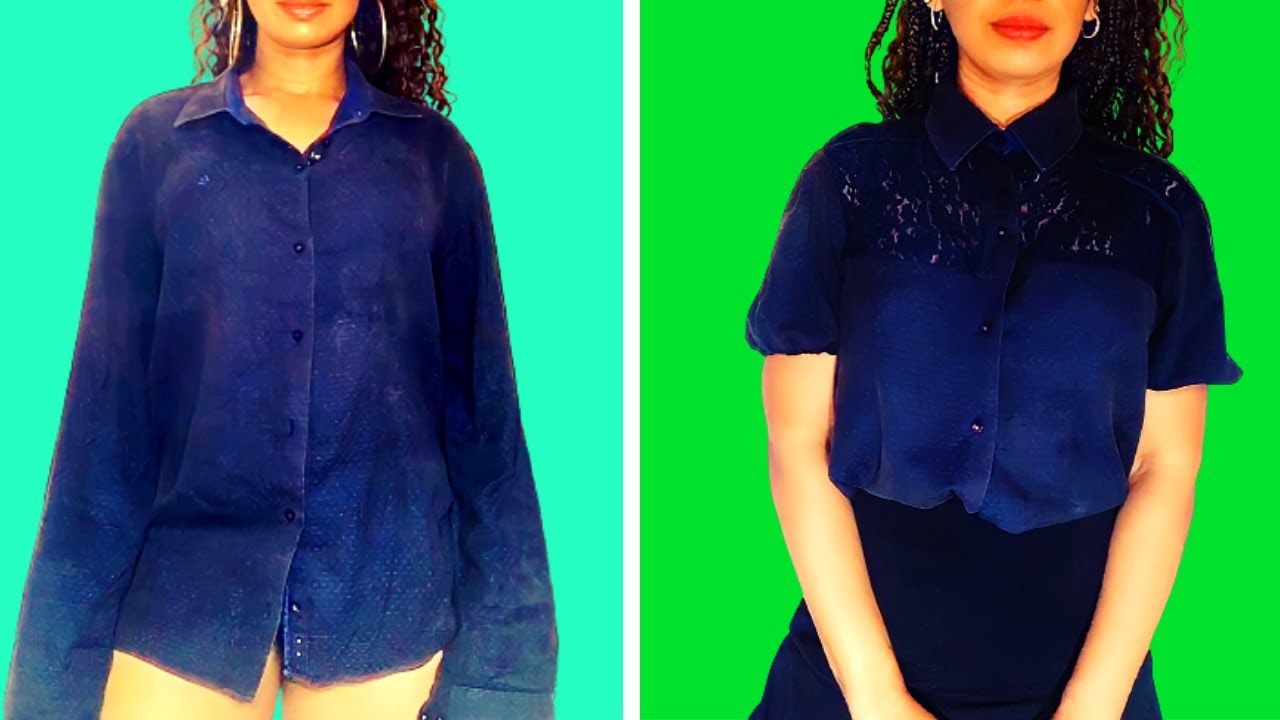 FAÇA VOCÊ MESMO I Reciclando I  Reforma de Camisa Antiga I Remodelação de Suas Roupas