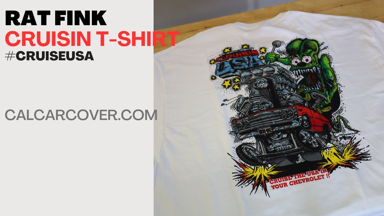Rat Fink T Shirt Cruisin USA Ed Roth Hot Rod Car Culture Apparel