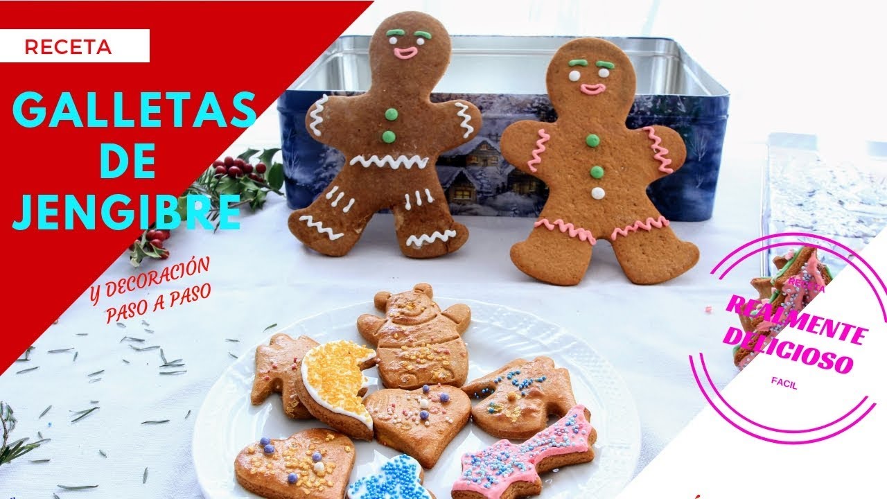 Galletas de Jengibre | Galletas Navideñas  | Realmente Delicioso