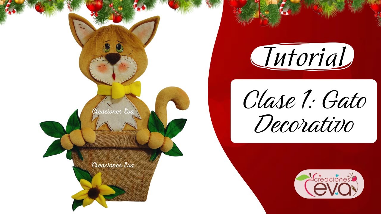 Gato Decorativo - Clase 1🐱⭐: Manualidades para el hogar.