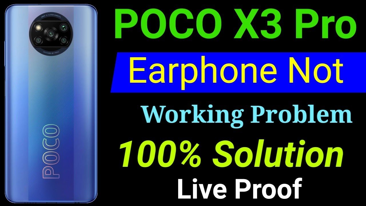 Poco X3 Pro Earphone Not Working Problem | How To Solve Earphone Problem in Poco X3 Pro